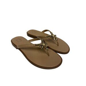 Naturalizer Liliana Women's Fallyn Thong Sandal Cremebrule Tan Size 8.5 NIB NEW